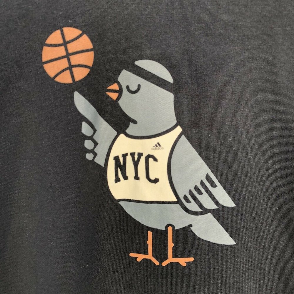 New Adidas NYC Pigeon Basketball Men's Hoodie
